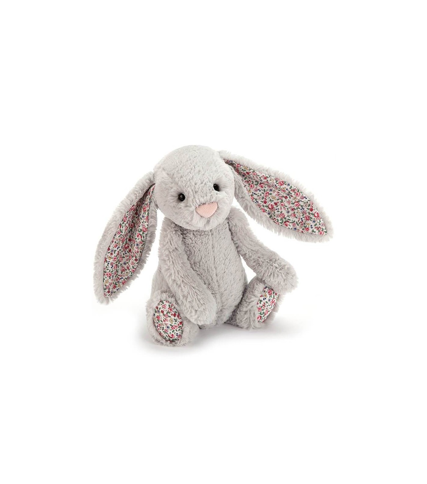 Doudou lapin gris liberty - Ma Première Valise