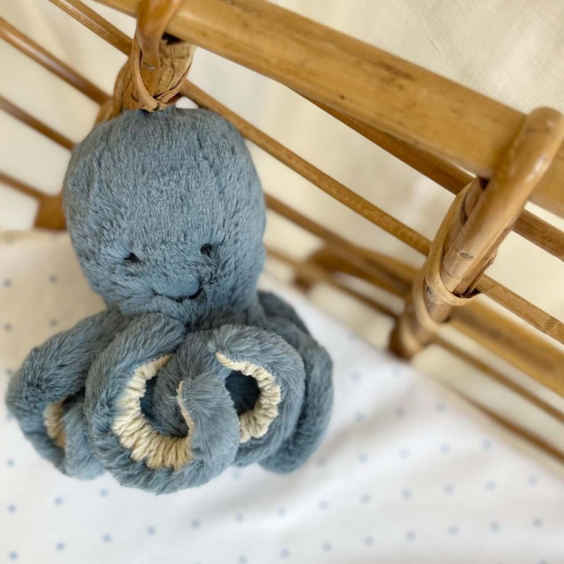 Peluche pieuvre bleu