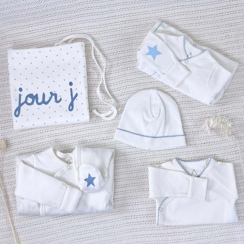 Pochette naissance bébé bio Fille