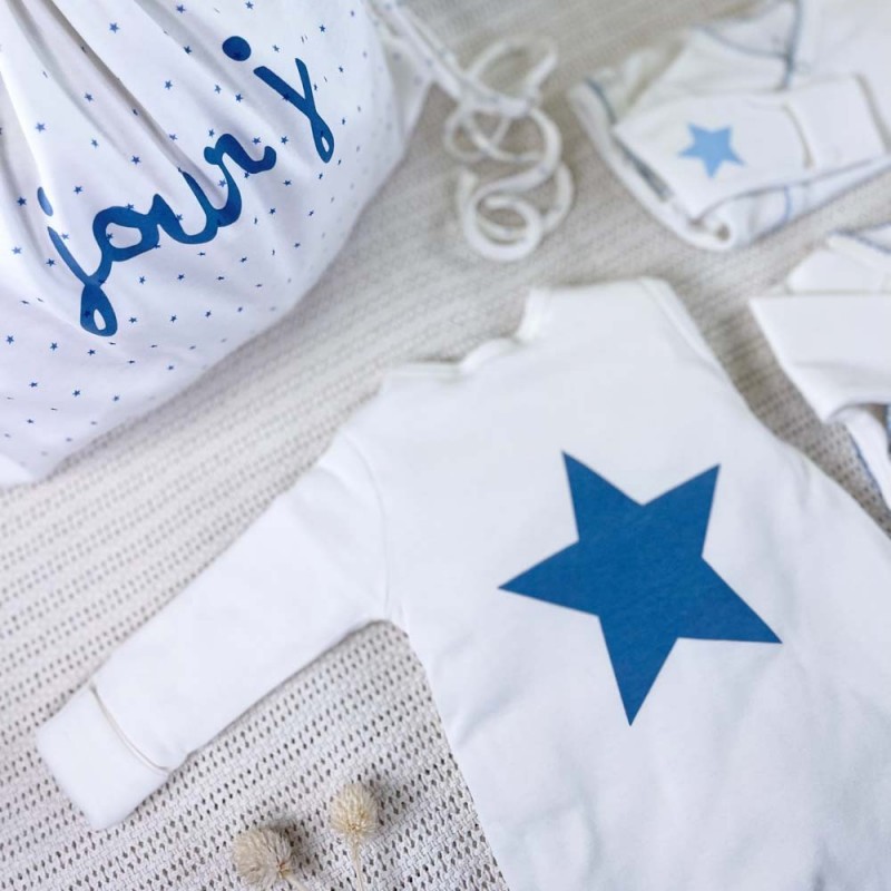 Pochette naissance bébé bio Fille
