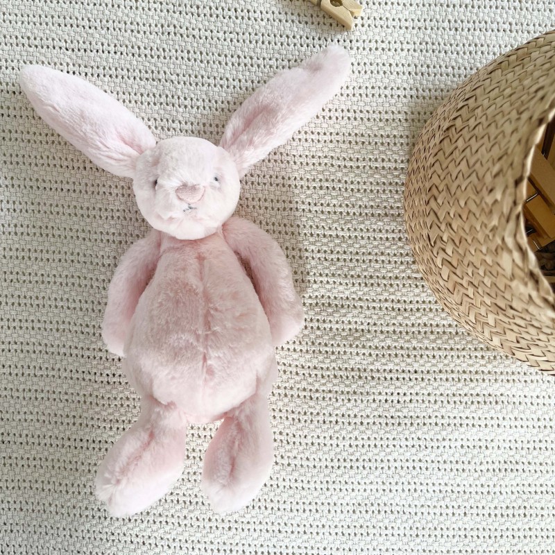 Doudou lapin HOCHET rose SMALL