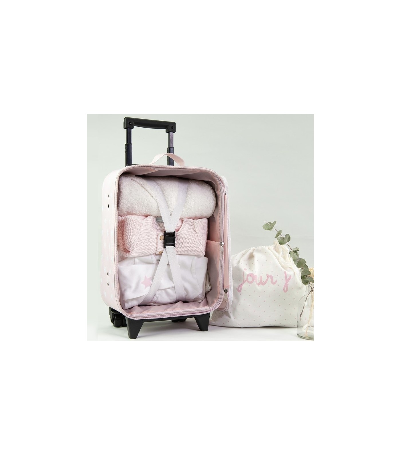 Valise Femme Rose à Roulettes