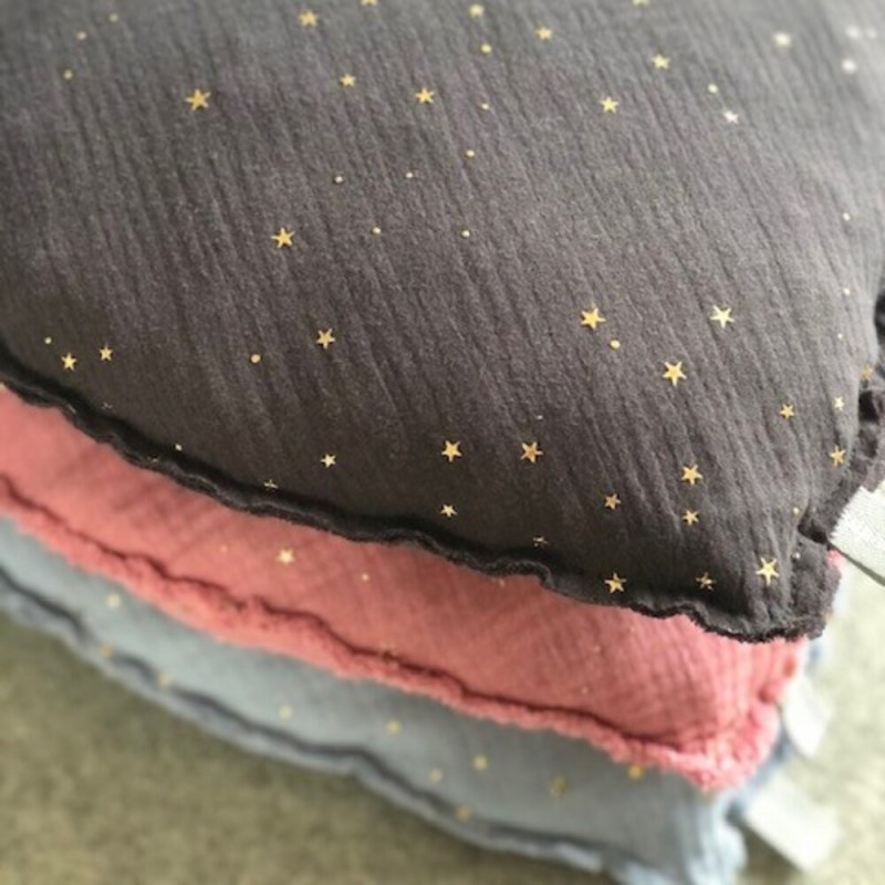Coussin Coeur gris