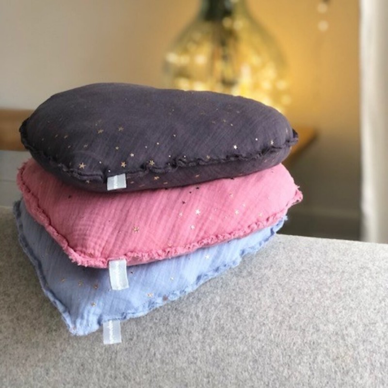 Coussin Coeur gris