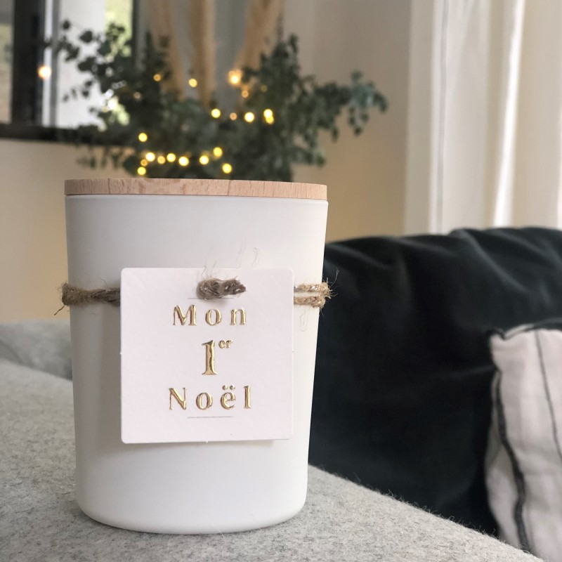 Bougie végétale parfumée "Mon 1er Noël"