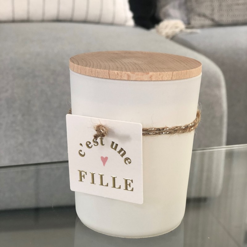 Bougie végétale C'est une fille