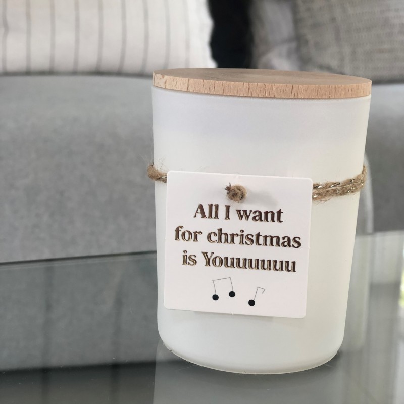 Bougie végétale parfumée "All I Want for Christmas"