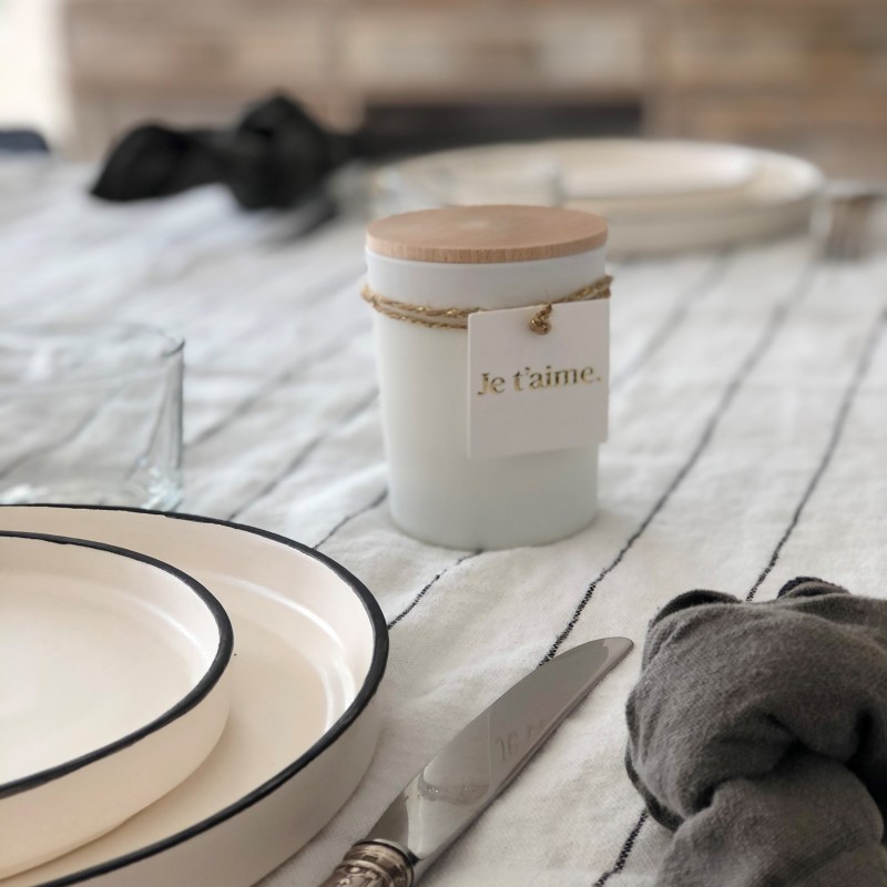 Bougie végétale parfumée "Je t'aime"