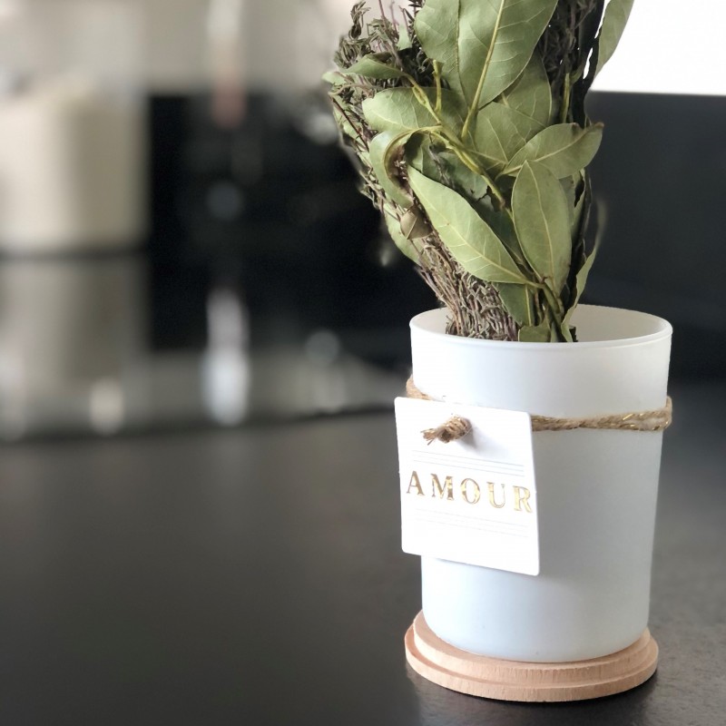 Bougie végétale parfumée "AMOUR"