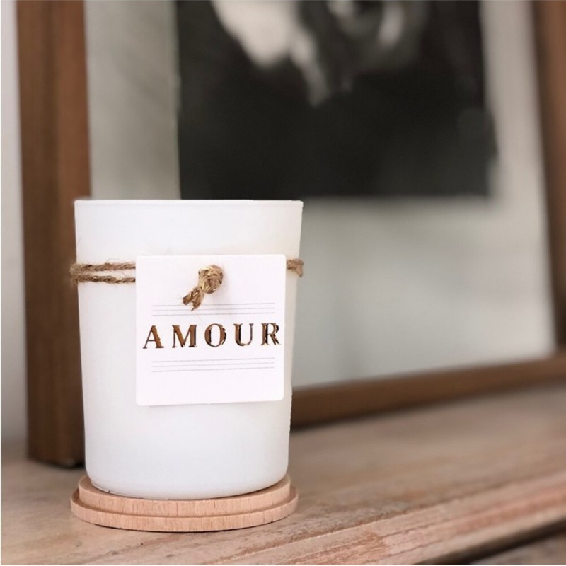 Bougie végétale parfumée "AMOUR"