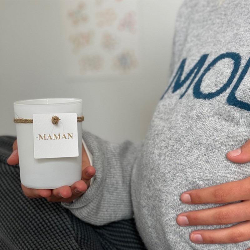 Bougie végétale parfumée "MAMAN"