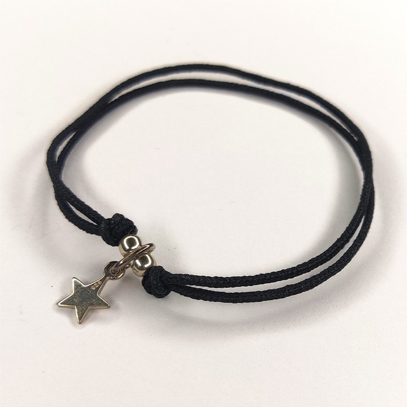 Bracelet bébé cordon noir