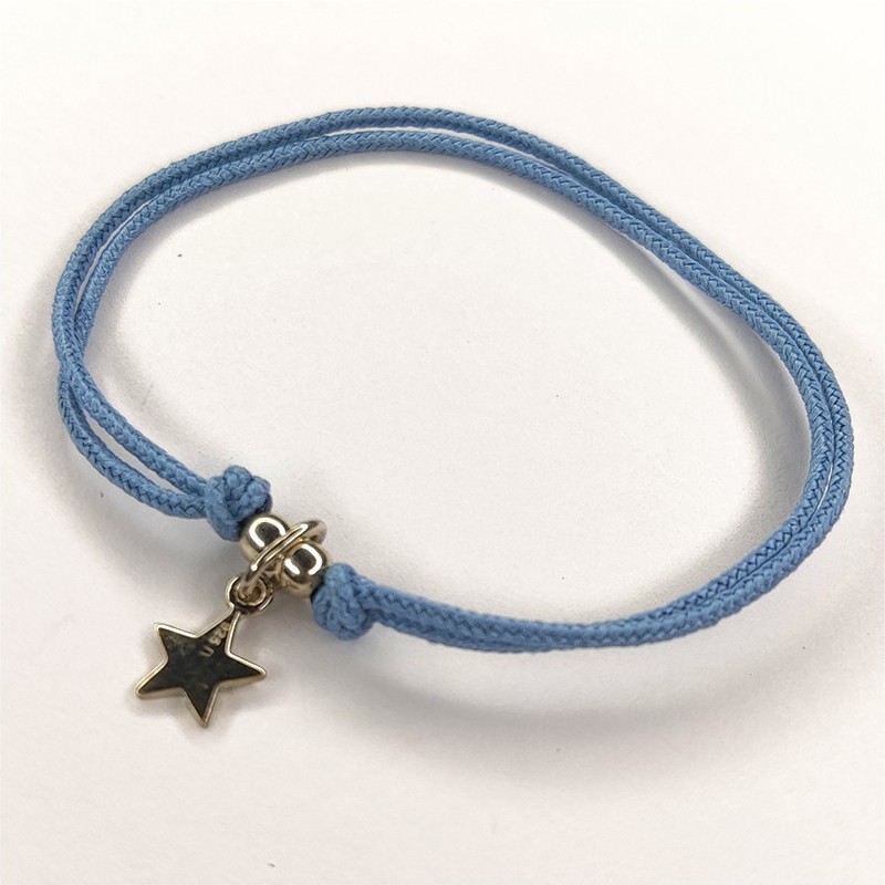 Bracelet bébé bleu étoile