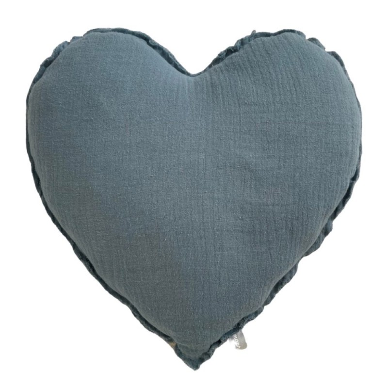 Coussin déco bleu